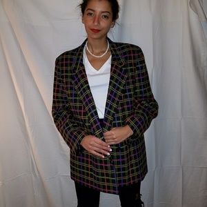 Vintage Oversized Colorful Blazer circa 80-90s